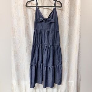 Lulu's Chambray Cotton Dress